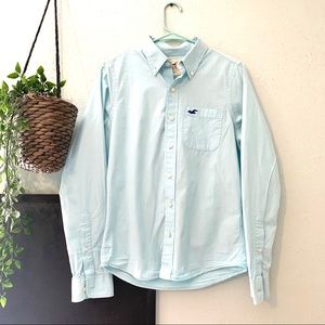 Light blue Hollister Casual Button Down